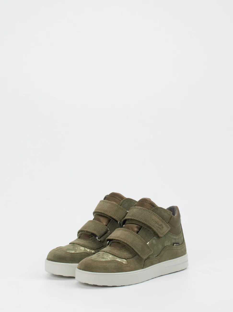 Superfit – Mid-Top-Sneaker aus Veloursleder olivgrün