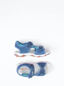Superfit – Outdoorsandalen aus Veloursleder blau