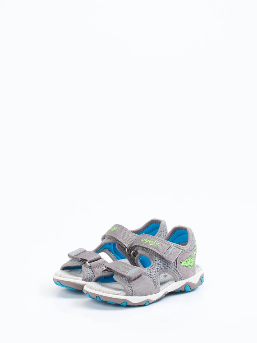 Superfit – Outdoorsandalen aus Veloursleder grau