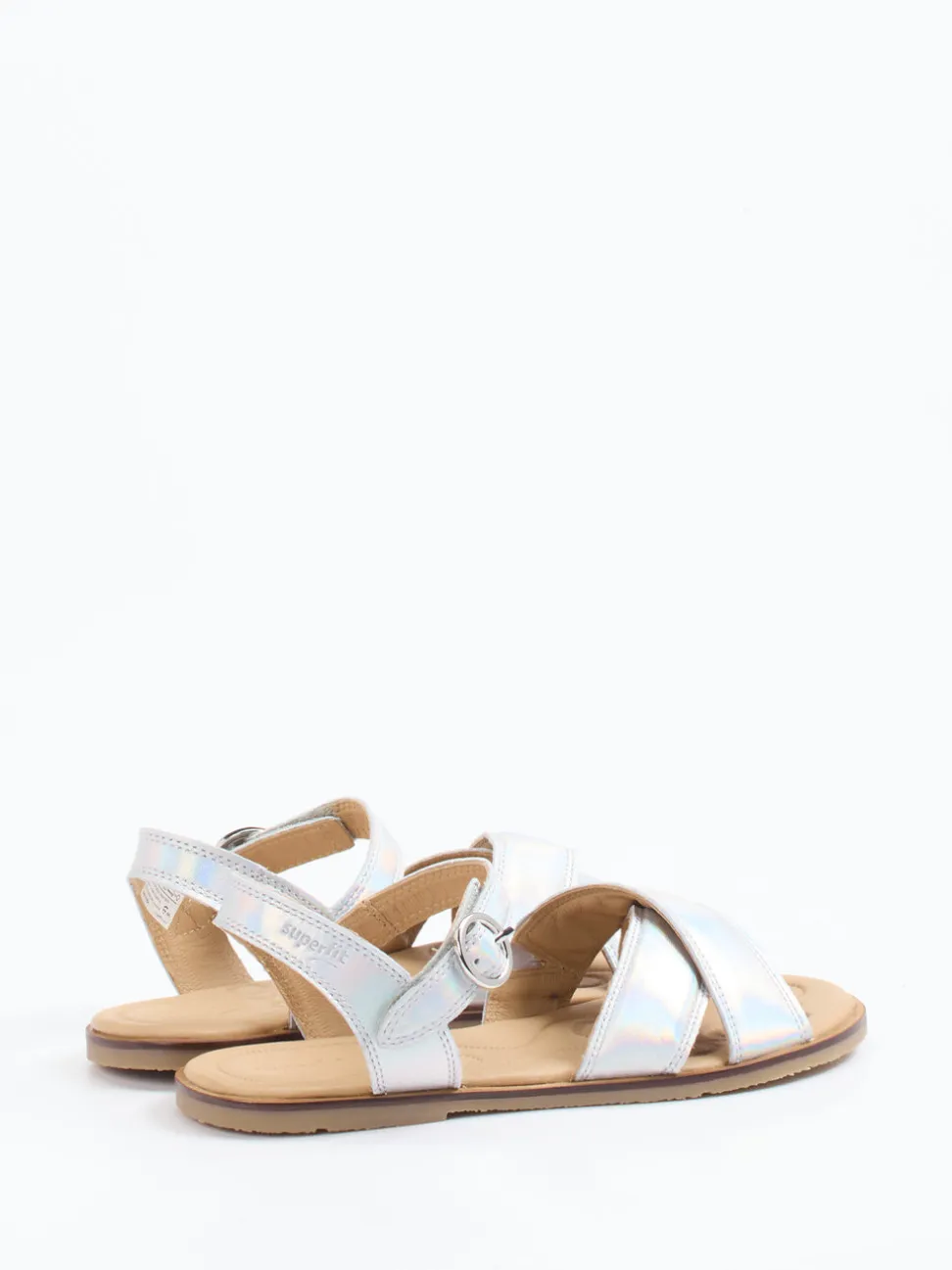 Superfit – Riemchensandale aus Metallic silber