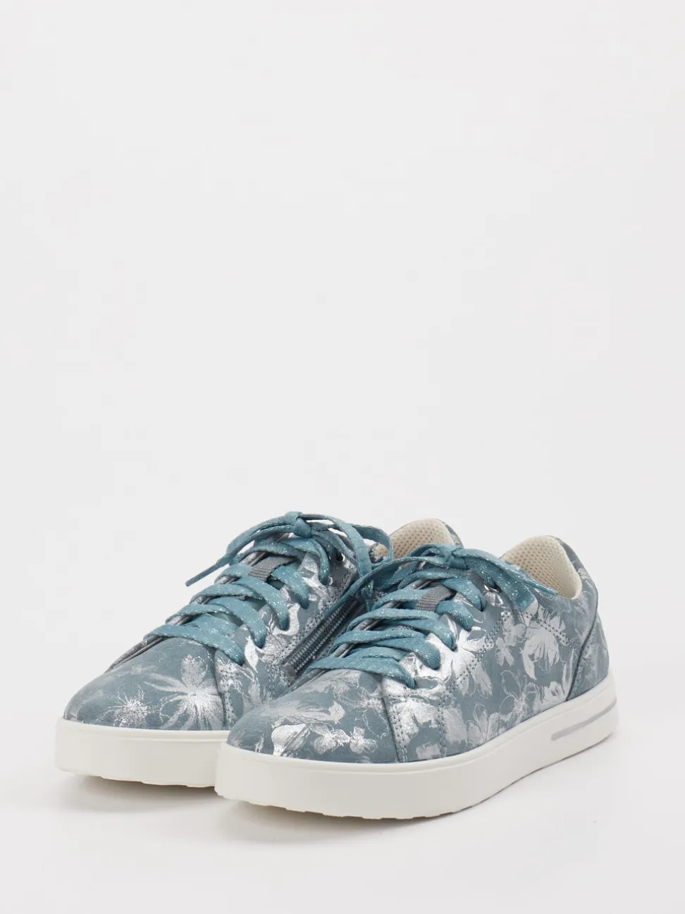 Superfit – Sneaker aus Leder mit Glitzerschnürung