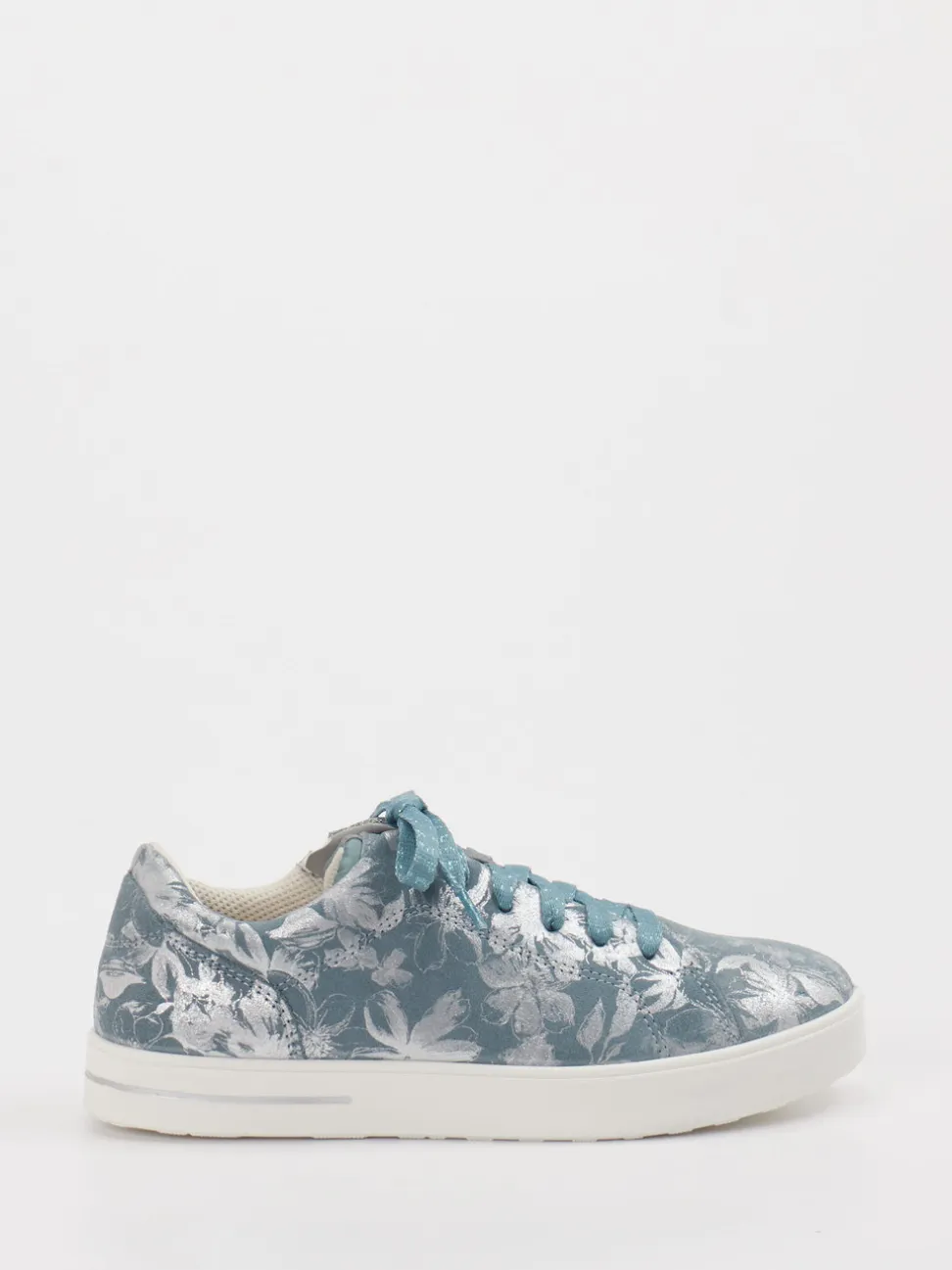 Superfit – Sneaker aus Leder mit Glitzerschnürung