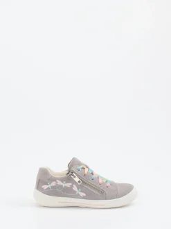 Superfit – Sneaker aus Veloursleder hellgrau