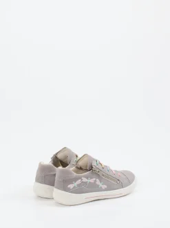 Superfit – Sneaker aus Veloursleder hellgrau
