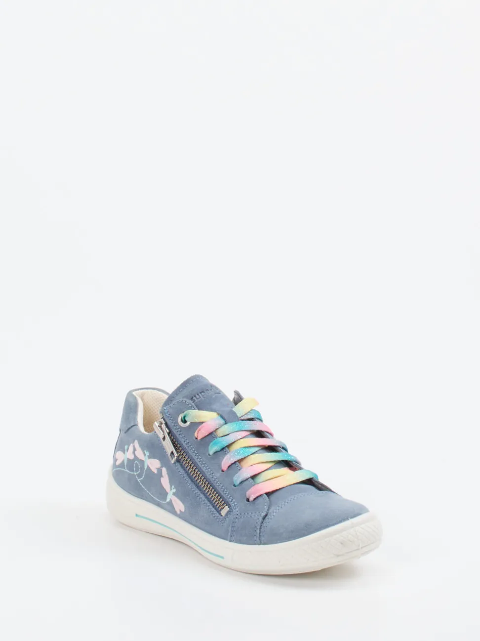 Superfit – Sneaker aus Veloursleder jeansblau