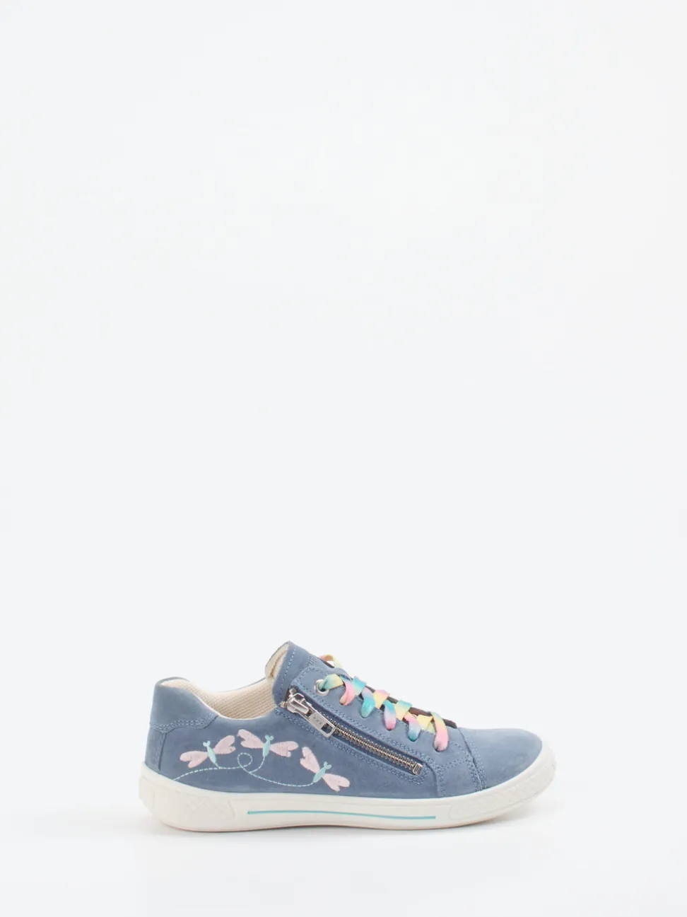 Superfit – Sneaker aus Veloursleder jeansblau