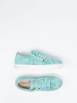 Superfit – Sneaker aus Veloursleder mintgrün