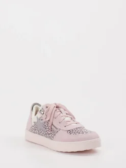Superfit – Sneaker aus Veloursleder in Rosé