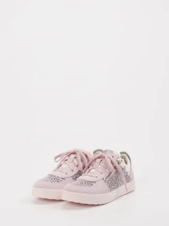 Superfit – Sneaker aus Veloursleder in Rosé