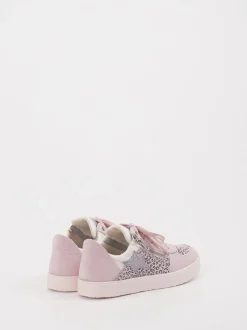Superfit – Sneaker aus Veloursleder in Rosé