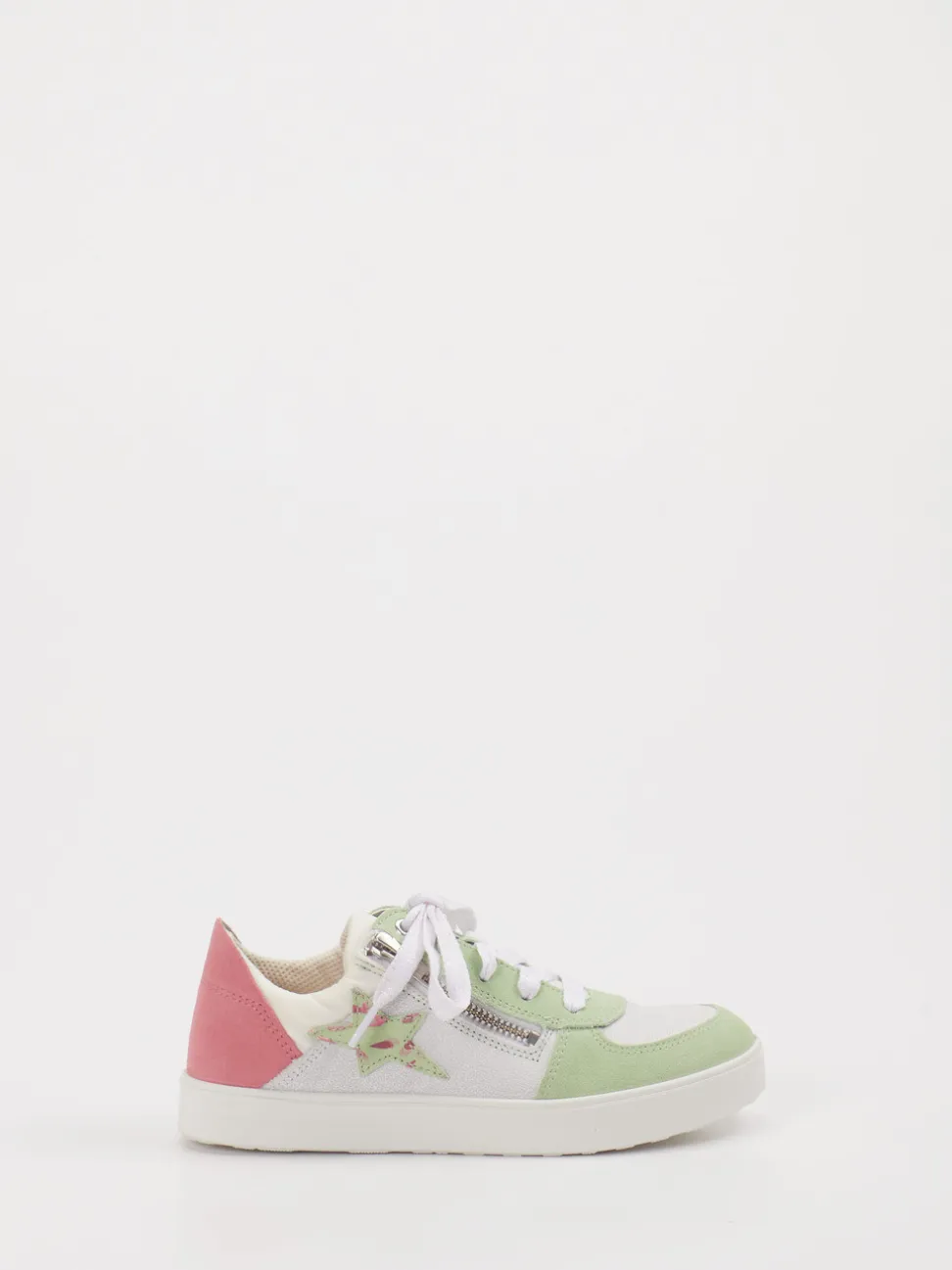 Superfit – Sneaker aus Veloursleder Pastellgrün
