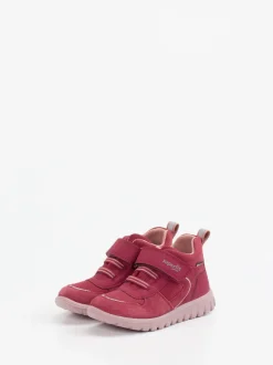 Superfit – Sneaker Mid-Cut aus Veloursleder pink