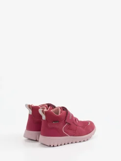 Superfit – Sneaker Mid-Cut aus Veloursleder pink