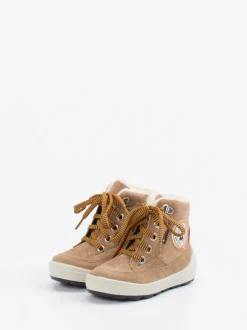 Superfit – Stiefeletten aus Veloursleder sandbeige