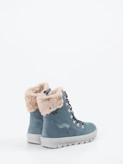 Superfit – Winterboots aus Veloursleder in Blaugrau