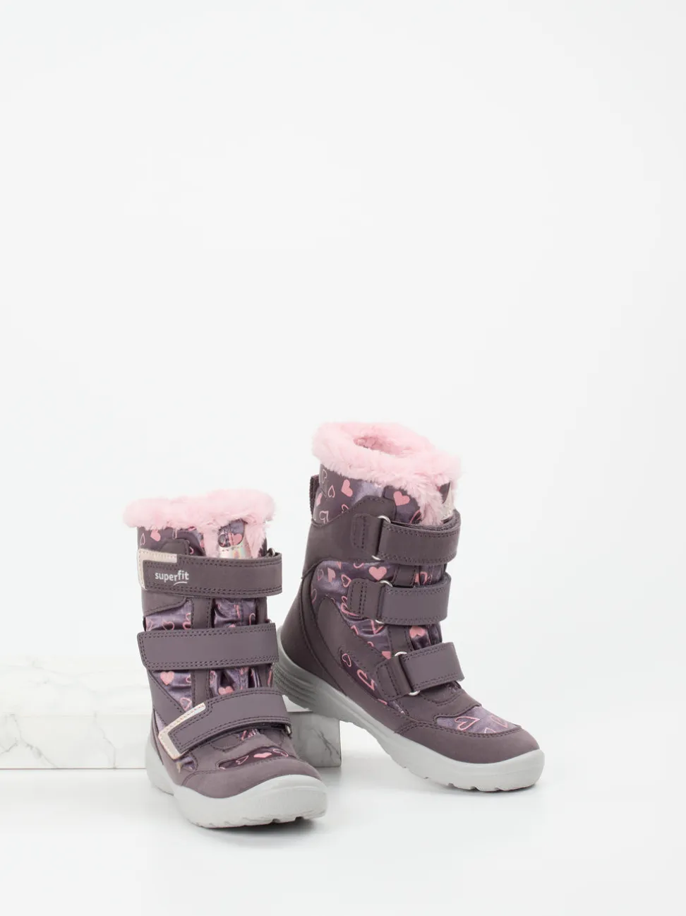 Superfit – Winterstiefel aus Synthetik in Pflaume