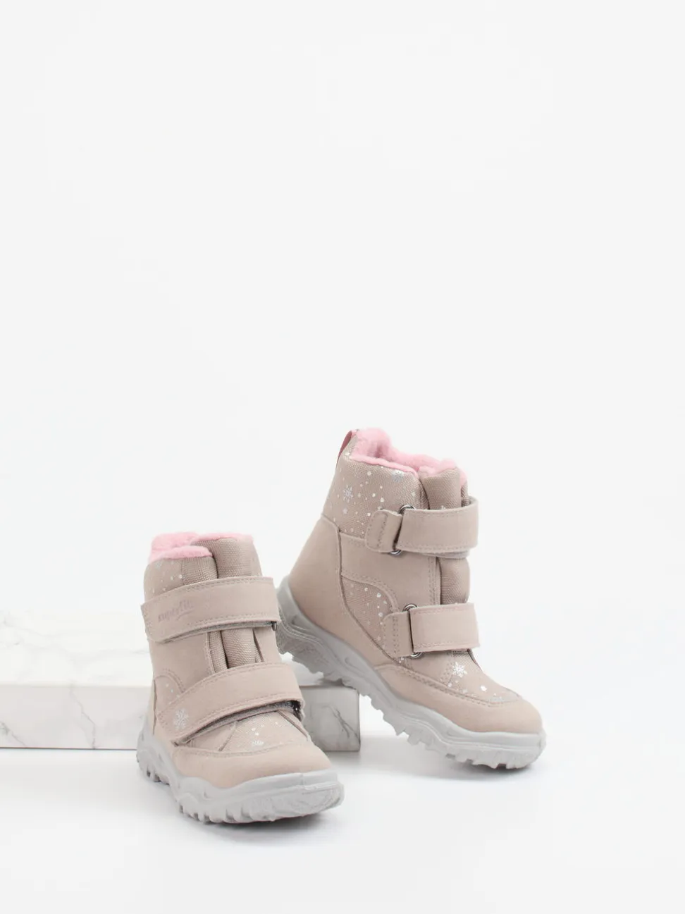 Superfit – Winterstiefel aus Synthetik in Beigegrau