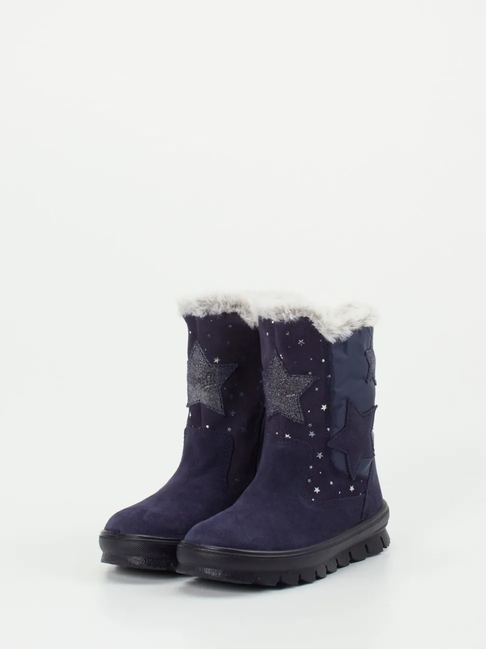 Superfit – Winterstiefel aus Veloursleder Dunkelblau