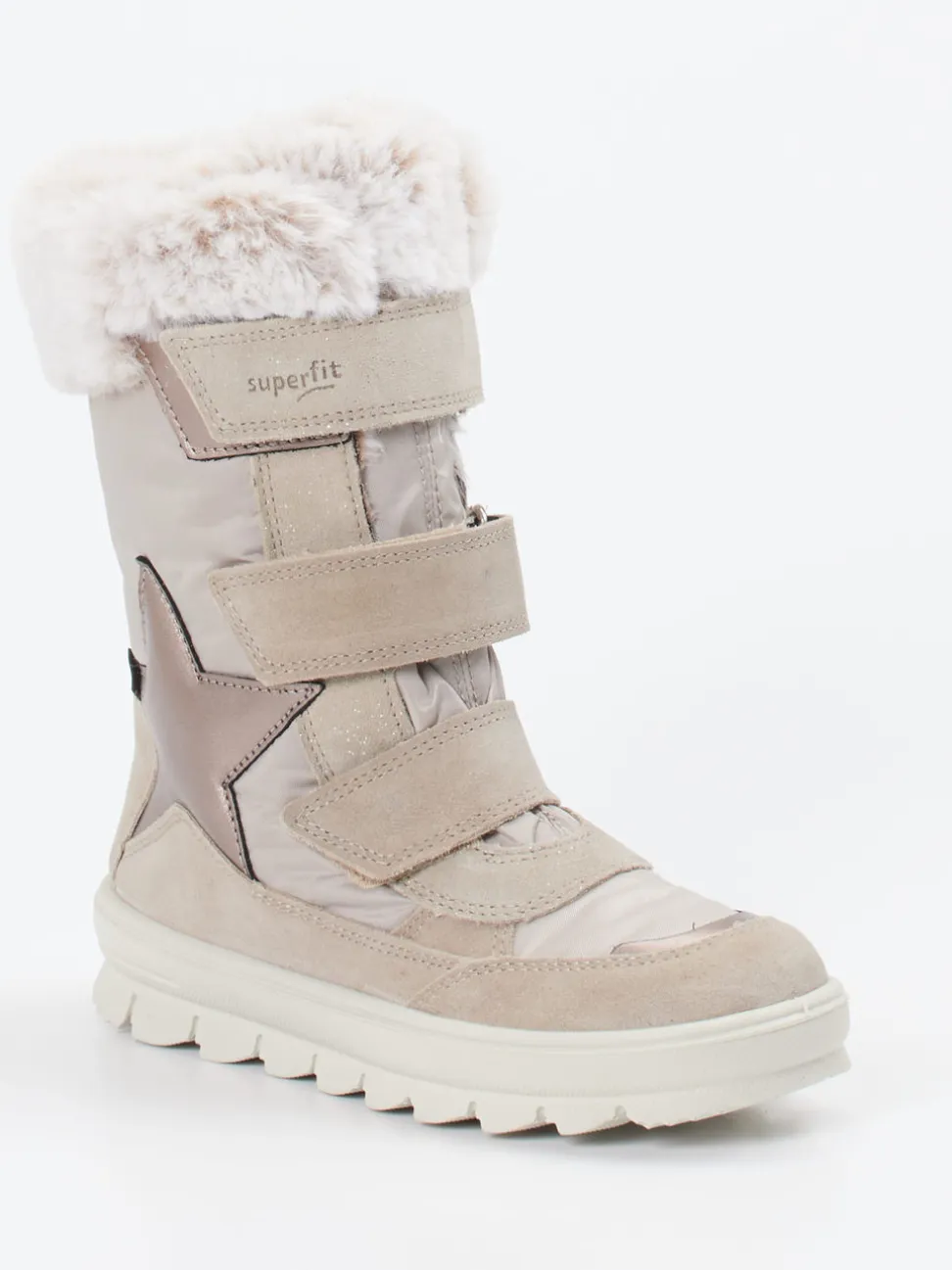 Superfit – Winterstiefel aus Veloursleder beige