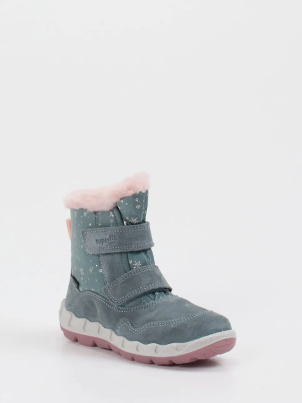 Superfit – Winterstiefel aus Veloursleder blaugrau