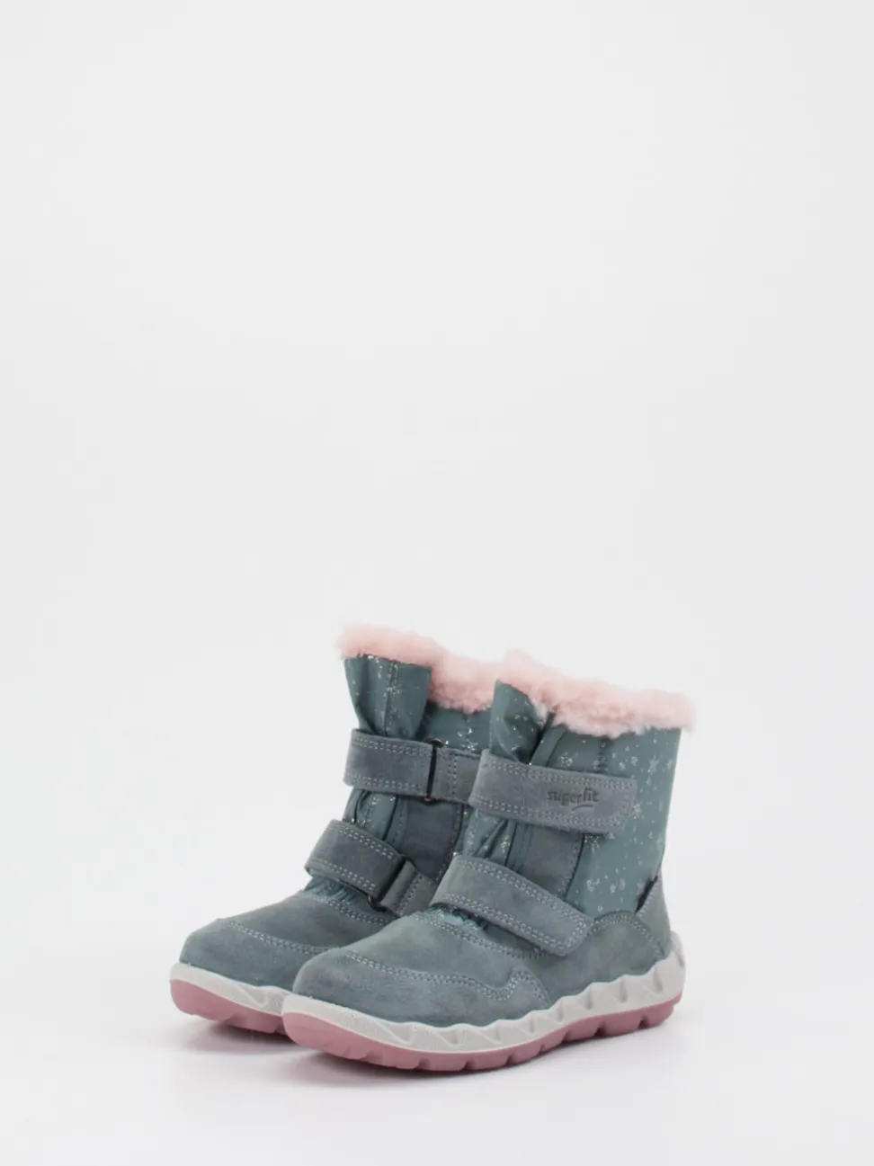 Superfit – Winterstiefel aus Veloursleder blaugrau