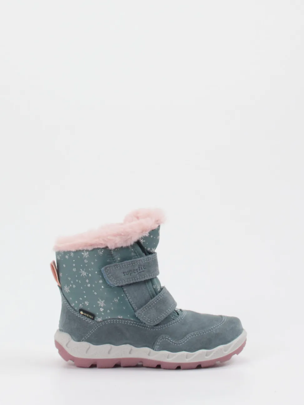 Superfit – Winterstiefel aus Veloursleder blaugrau