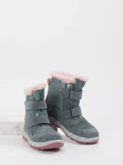 Superfit – Winterstiefel aus Veloursleder blaugrau