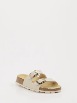 Superfit – Zwei-Riemen-Pantolette aus Synthetik Beige