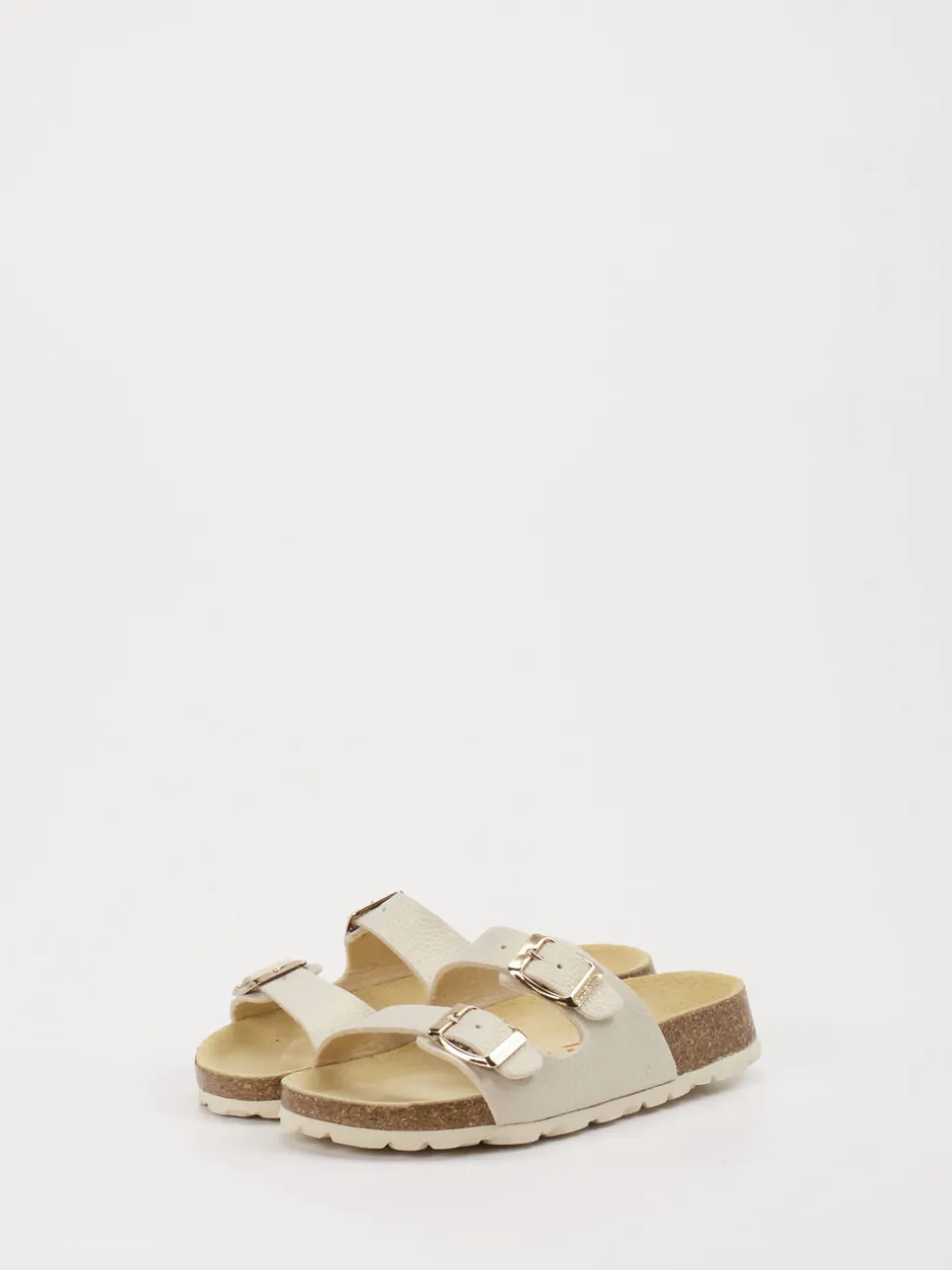 Superfit – Zwei-Riemen-Pantolette aus Synthetik Beige