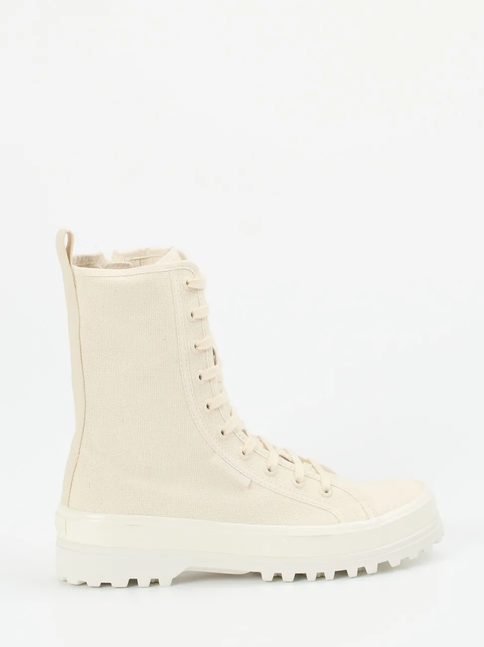 Superga – Canvas-Boots aus Textil Beige