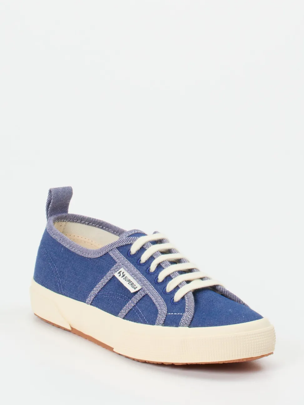 Superga – Canvas-Sneaker aus Baumwolltextil jeansblau
