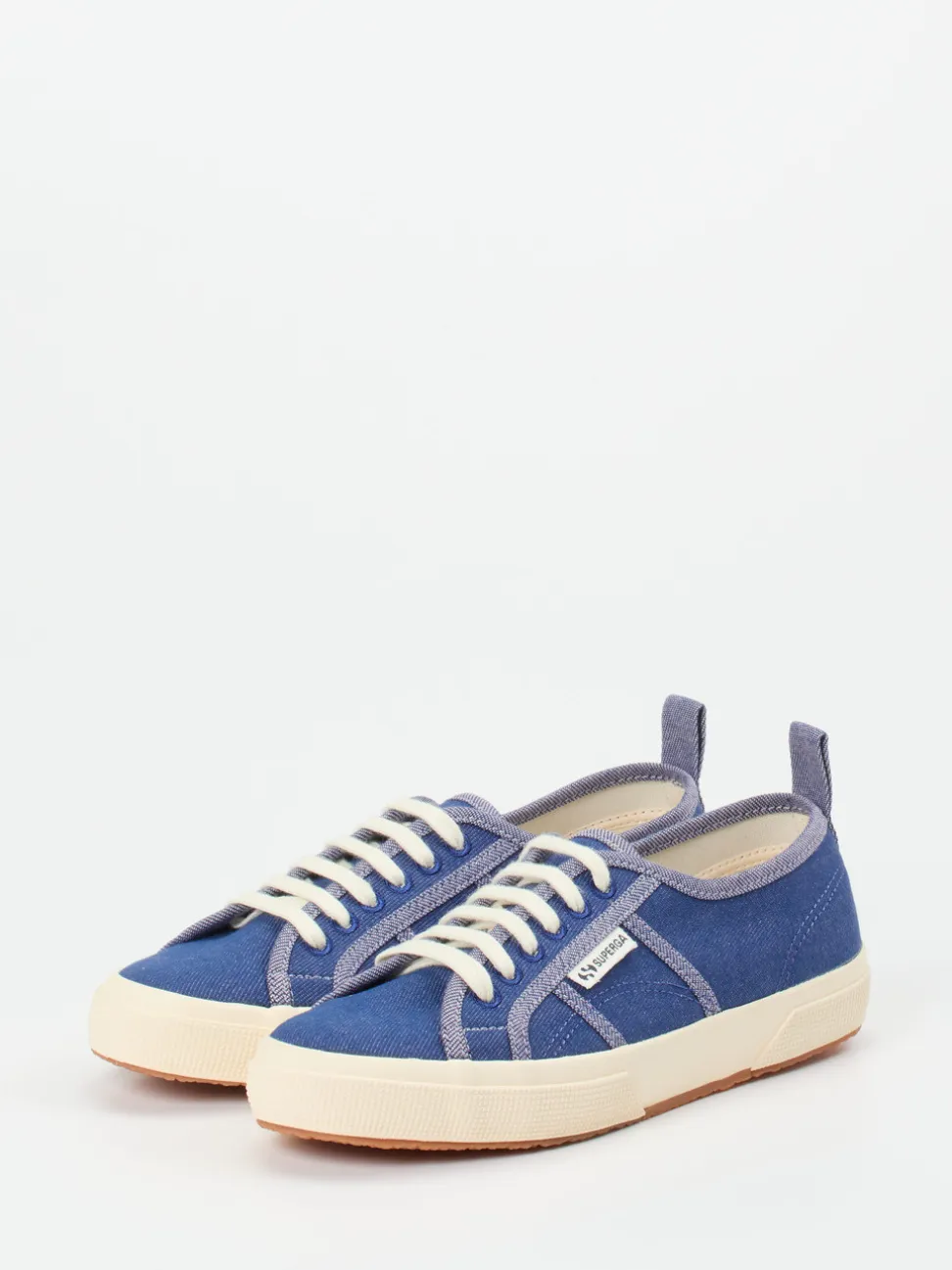 Superga – Canvas-Sneaker aus Baumwolltextil jeansblau