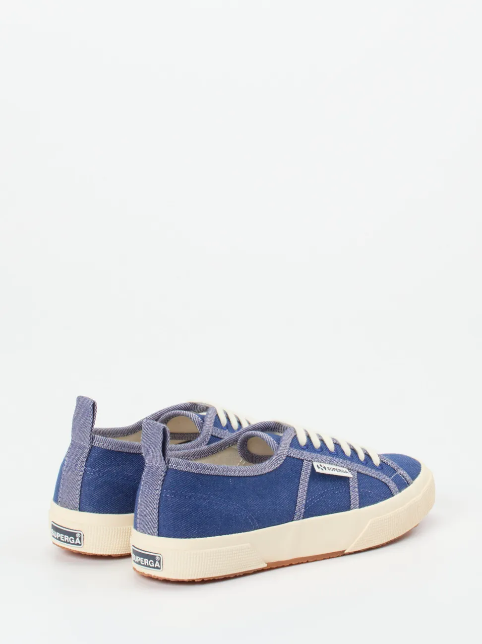 Superga – Canvas-Sneaker aus Baumwolltextil jeansblau
