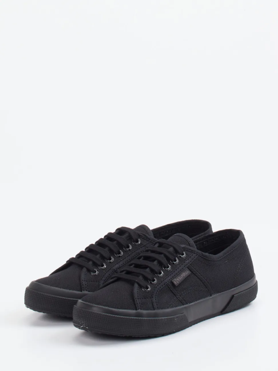 Superga – Canvas-Sneaker aus Textil schwarz