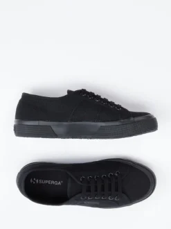Superga – Canvas-Sneaker aus Textil schwarz