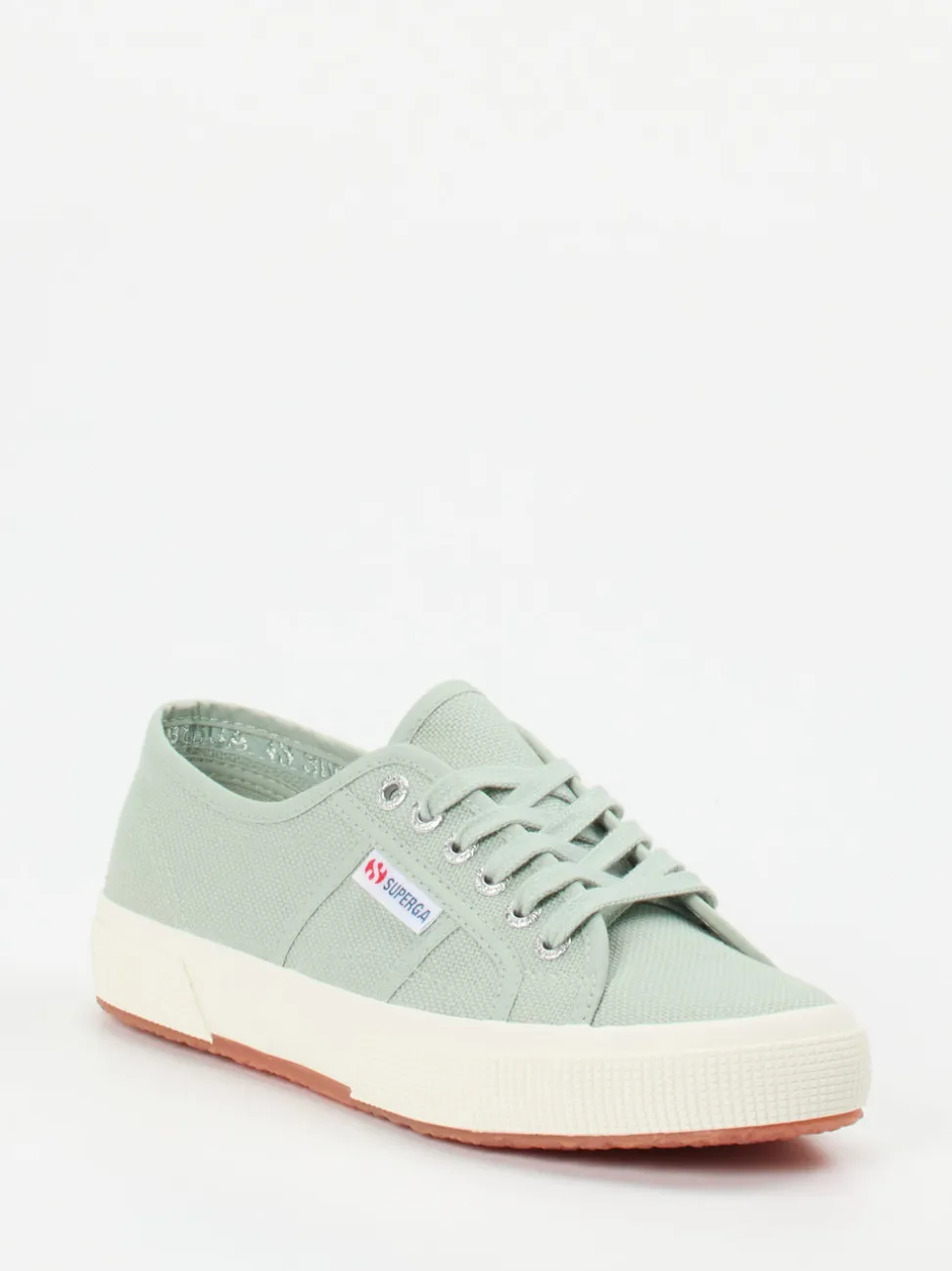 Superga – Canvas-Sneaker aus Textil in Salbeigrün