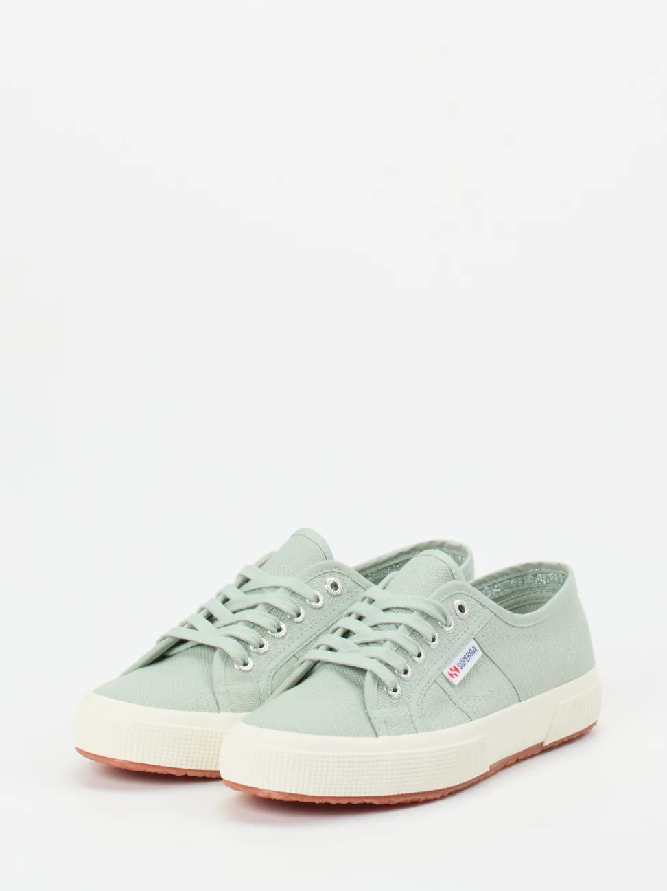 Superga – Canvas-Sneaker aus Textil in Salbeigrün