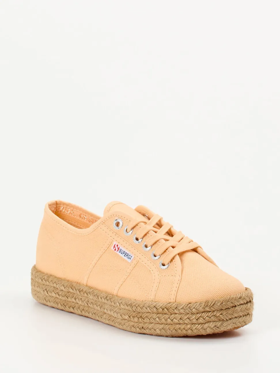 Superga – Plateau-Sneaker aus Canvas in Orange