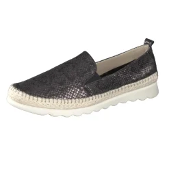 The Flexx – Slipper aus Leder in Metallic-Schwarz