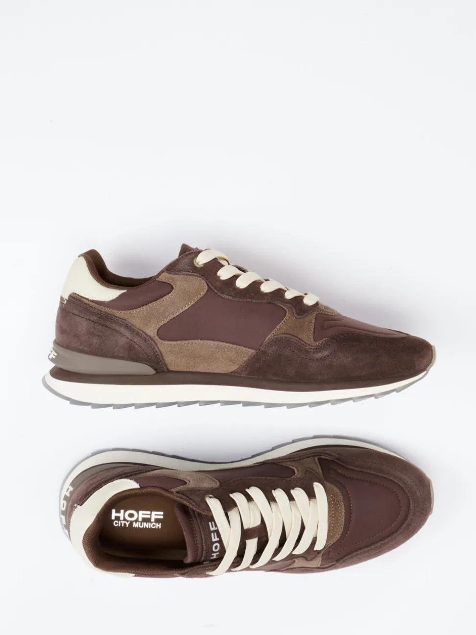 THE HOFF BRAND – Retro-Runners München aus Textil und Veloursleder