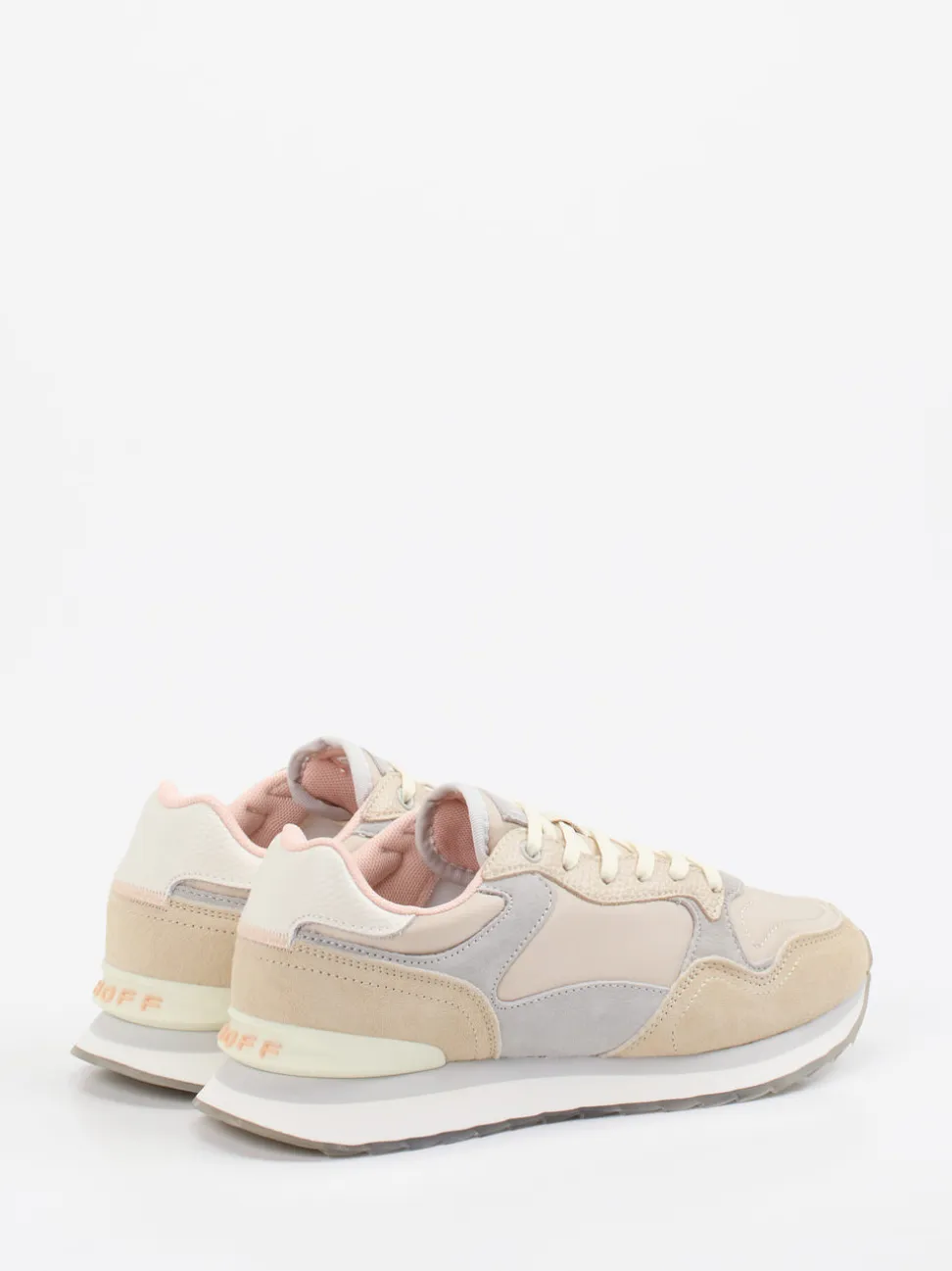 THE HOFF BRAND – Retro-Sneaker aus Veloursleder beige