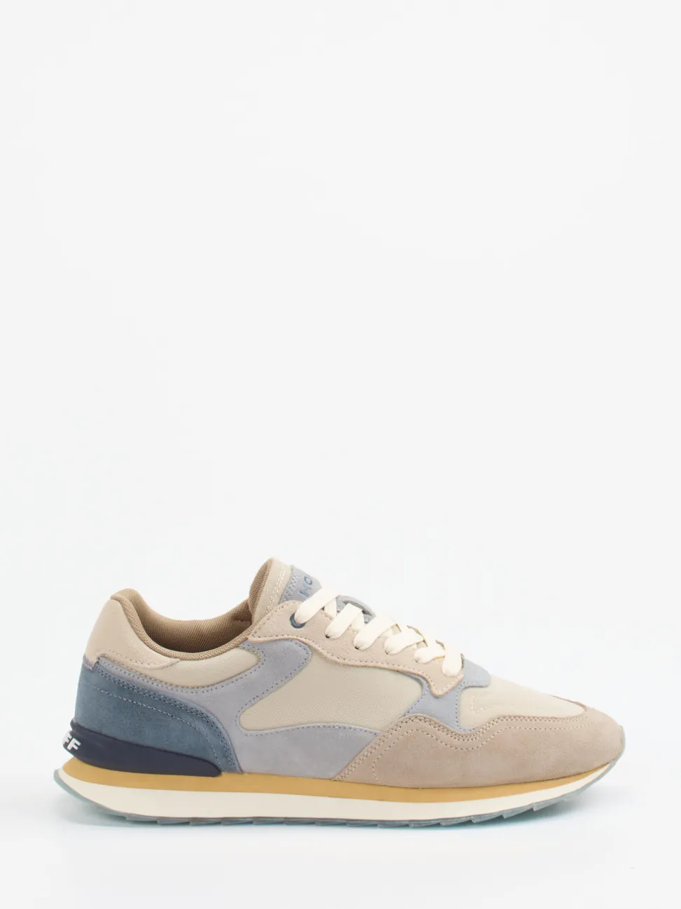 THE HOFF BRAND – Retro-Sneaker Edinburgh aus Textil und Veloursleder Beige