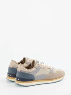 THE HOFF BRAND – Retro-Sneaker Edinburgh aus Textil und Veloursleder Beige