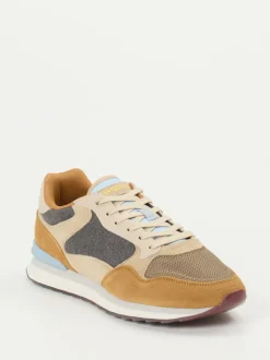THE HOFF BRAND – Retro-Sneaker aus Veloursleder Beige