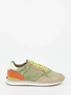 THE HOFF BRAND – Retro-Sneaker aus Veloursleder grün