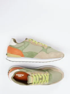 THE HOFF BRAND – Retro-Sneaker aus Veloursleder grün
