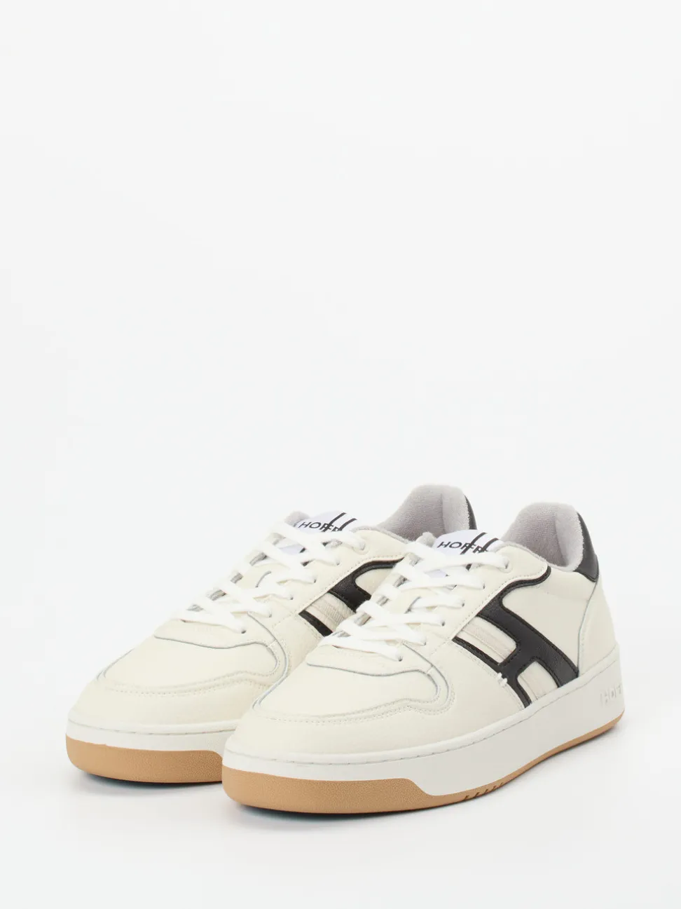 THE HOFF BRAND – Retro-Sneaker aus Leder cremeweiß