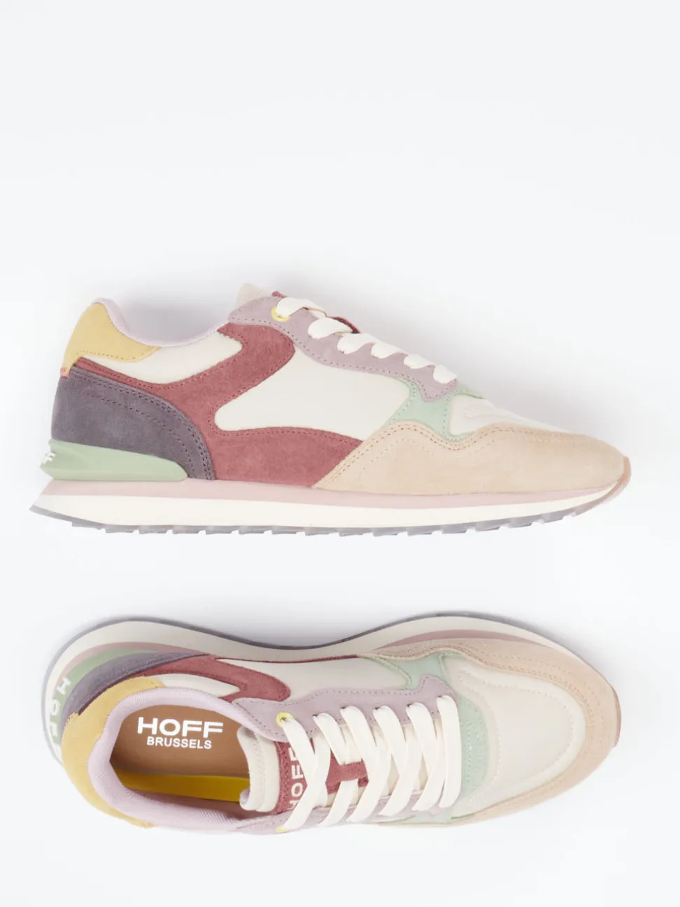 THE HOFF BRAND – Retro-Sneaker Brüssel aus Veloursleder Textil