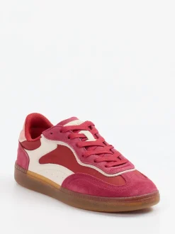 THE HOFF BRAND – Retro-Sneaker aus Veloursleder rot