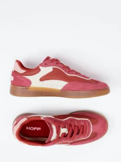 THE HOFF BRAND – Retro-Sneaker aus Veloursleder rot